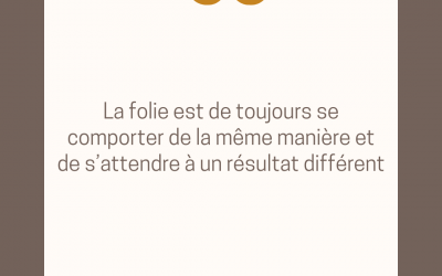 La fameuse notion de CHANGEMENT