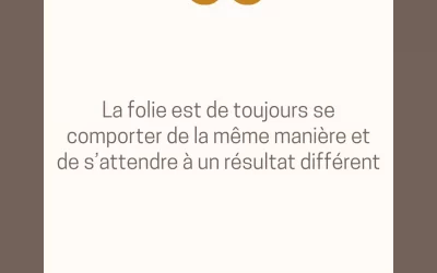 La fameuse notion de CHANGEMENT